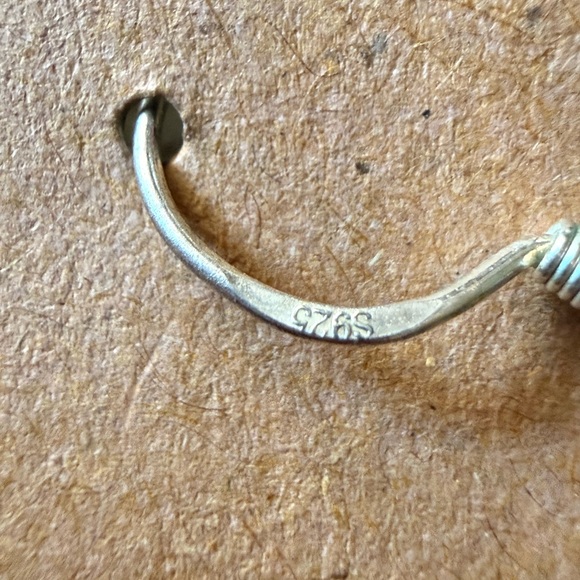 Elegant Deer Antler Pearl Drop Earrings - Picture 2 of 2